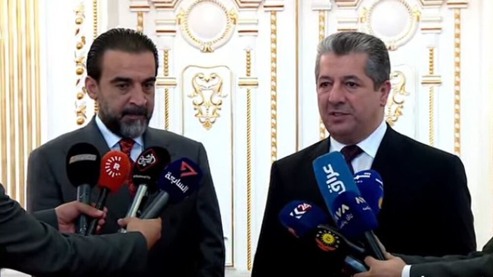Barzani ve Halbusi'den Ortak Basın Açıklaması