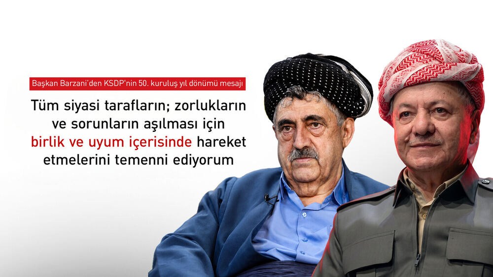 Barzani KSDP'ye Kutlama Mesajı
