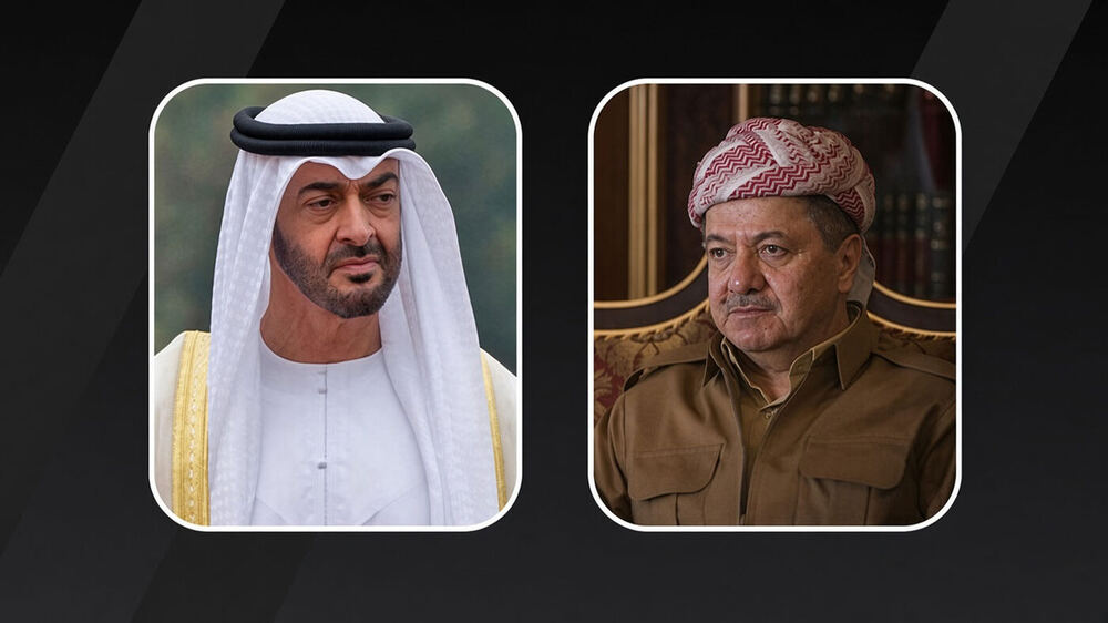 BAE Devlet Başkanı Barzani'ye Abdulwahid Barzani'nin vefatı için taziye mesajı gönderdi