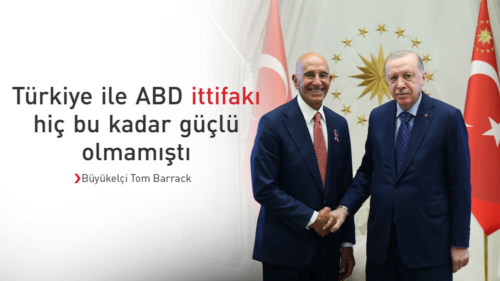 Erdoğan, Tom Barrack ve Darrell Issa'yı Cumhurbaşkanlığı Külliyesinde kabul etti