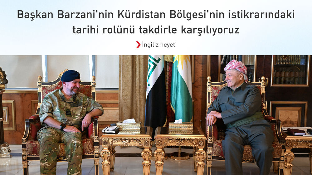 Başkan Barzani, İngiliz askeri heyetiyle güvenlik ve siyasi konuları görüştü