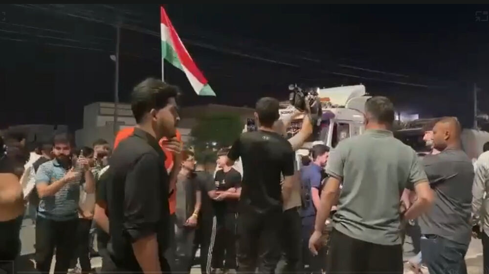 Perde'de Muhammed Hemin'in öldürülmesini protesto eden halk ana yolu kapattı