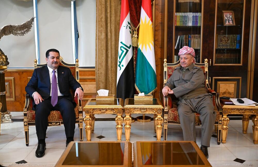 Başkan Barzani, Sudani ile Kabine ve Bütçe Konularını Görüştü