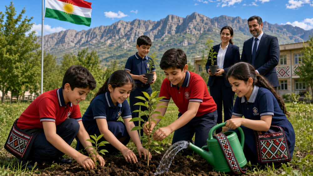 Kürdistan Bölgesi’nde fidan dikmeye katılan öğrencilere 5 ek puan
