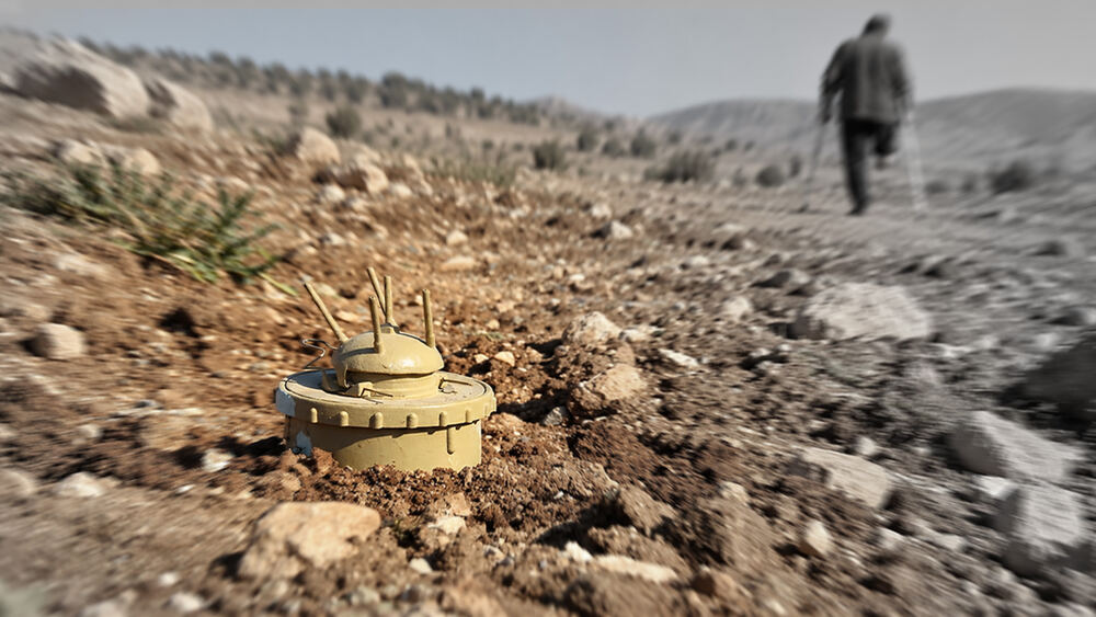Duhok'ta mayın patlaması: 50 yaşındaki bir adam bacağını kaybetti