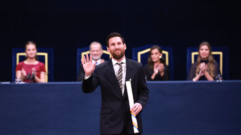 Lionel Messi'ye Asturias Prensesi Spor Ödülü verildi