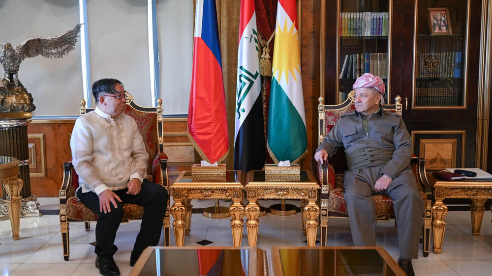 Mesud Barzani, Filipinler'in Irak Büyükelçisi Charlie P. Manangan'ı kabul etti