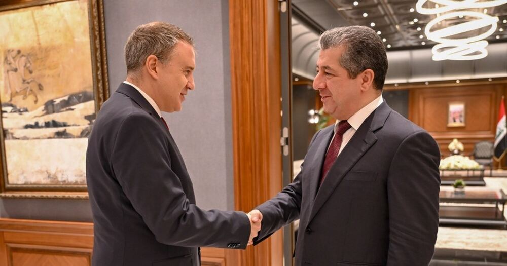 Kürdistan Bölgesi Başbakanı Barzani, Türkiye Büyükelçisi İnan'ı kabul etti