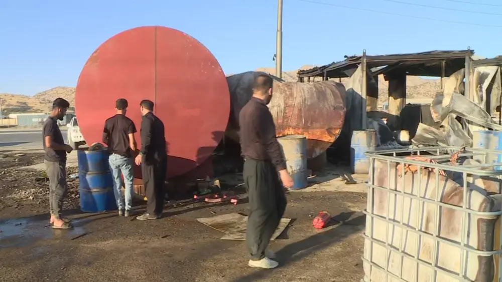 Penjwen'de sıvı gaz tankerine düşen iki kişi hayatını kaybetti