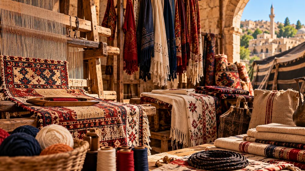 1908 Şanlıurfa'da El Tezgâhlarından Çeşitli Tekstil Ürünleri