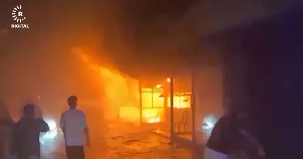 Ranya Lenge Pazarı’nda yangın: 7’den fazla itfaiye ekibi seferber
