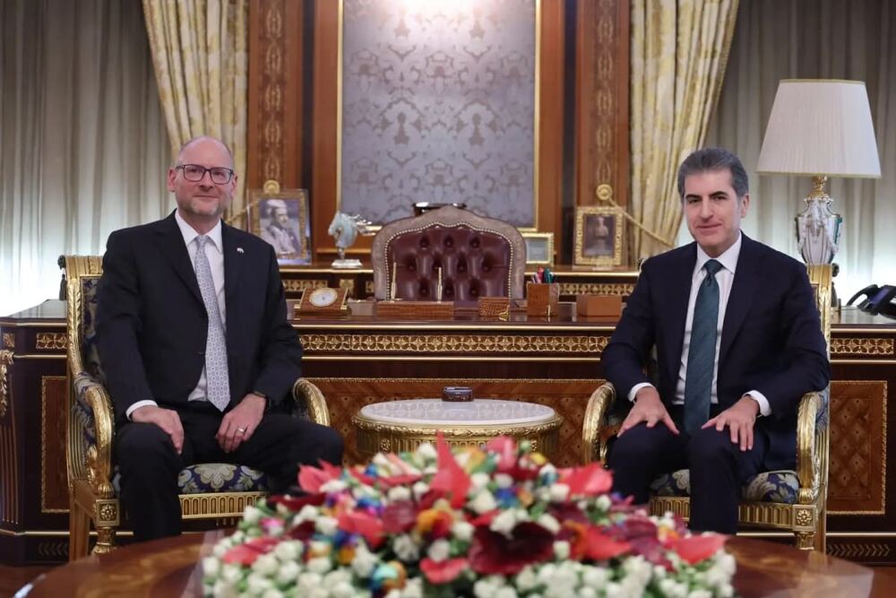 Neçirvan Barzani, İsviçre Büyükelçisi Peter Nelson ile Erbil'de Görüştü