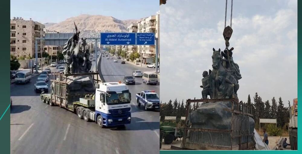 Şam Kalesi’ndeki Selahaddin Eyyubi Heykeli Panorama Meydanı’na Taşındı