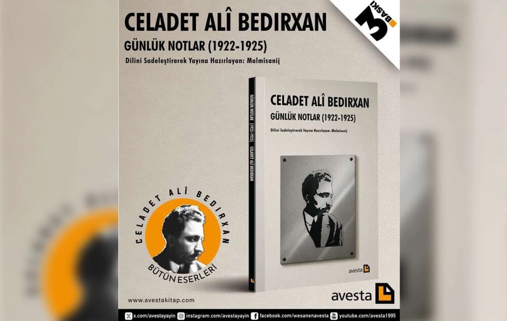 Celadet Alî Bedirxan’ın Günlük Notları Avesta Yayınları’ndan
