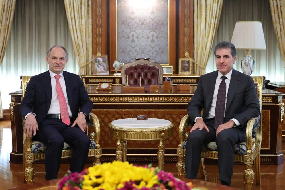 Neçirvan Barzani, Fransa’nın yeni Erbil Başkonsolosu Emmanuel Mignot’u kabul etti