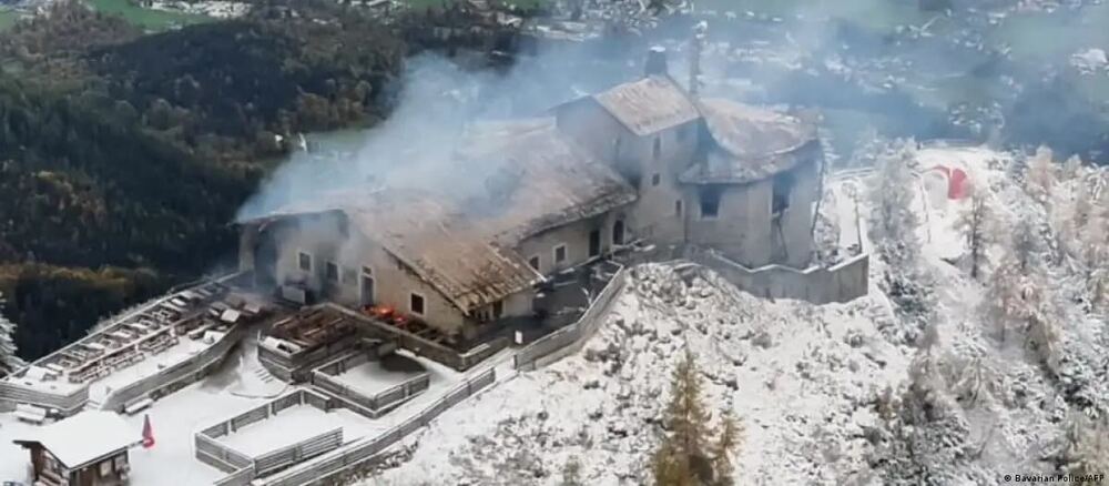 Bavyera'da 'Kartal Yuvası' yangını: Kundaklama şüphesiyle bir kişi gözaltında