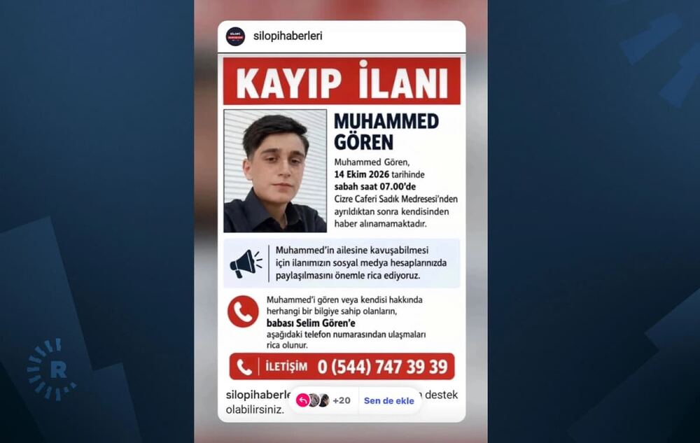 Cizre’de 14 Ekim’den beri kayıp olan Muhammed Gören’den haber alınamıyor