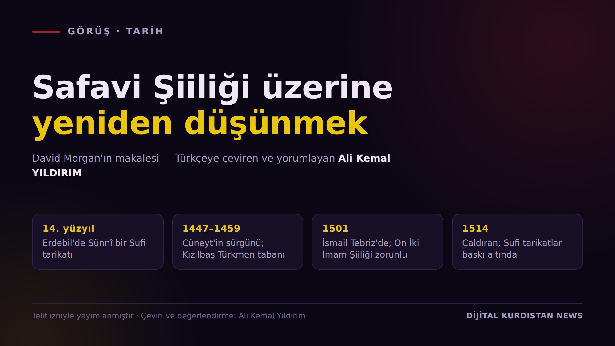 Safavi Şiiliği üzerine yeniden düşünmek